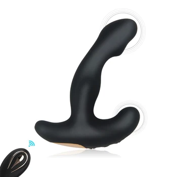 12 Dažnio Vyrų Prostatos Masažas Vibratorius Anal Plug Moterų Masturbators Makšties Klitorio Stimuliatorius Butt Plug Sekso žaisliukai Vyrams