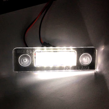 2 vnt Automobilių LED Skaičius Licenciją Plokštelės Šviesos 12V Už Skoda Octavia Roomster 5J šildomos Galinės įspėjamosios Lemputės Automobilių Tuning Aksesuarai