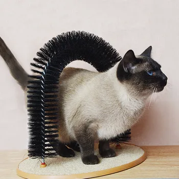 Juokingas naminių Gyvūnėlių Masažas Arch Automatinė Šepetėlių Katės Žaislą, priešslydžio sistema Braižymo Prietaisas