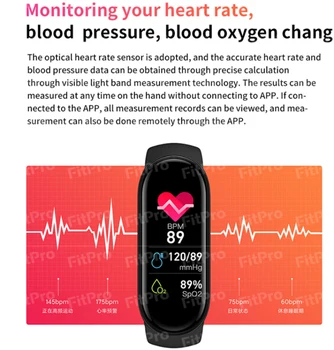 M6 Smart Apyrankę Sporto Juostos Fitness Tracker Širdies Ritmas, Kraujo Spaudimo Monitorius Pedometer Žiūrėti Bluetooth Vandeniui Smart Grupė