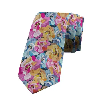 Mados Japonijos Spalvos vyriški Necktie Priedai Aukštos kokybės 8CM Kostiumas Vestuves Kaklaraištis Juokinga Laimingas Atsitiktinis Gėlių Necktie Vyrai