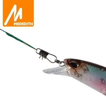 MEREDITH anti-bitės vielos galvos lynų žvejybos, patogu su besisukančiais žvejybos masalas priedai Parker bass