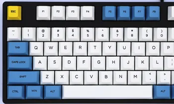 Mėlynas dangus ir baltas debesis keycap 108/155 klavišus PBT Vyšnių Profilis Dažų Sublimated MX Jungiklis, Mechaninė klaviatūra keycap