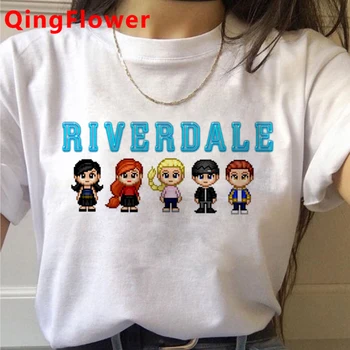 Riverdale Pietų Žalčių marškinėliai moteriška ulzzang atsitiktinis pora kawaii viršuje tees marškinėliai ulzzang harajuku kawaii