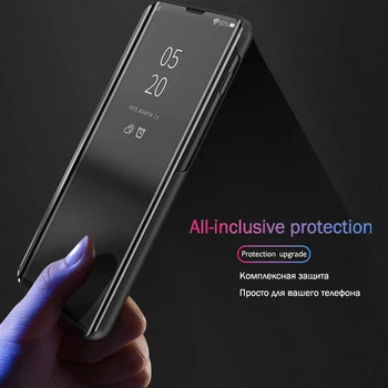Smart Veidrodis Peržiūrėti Apversti Telefono dėklas Samsung Galaxy A01 A21 A41 A51 A71 A81 A91 S10Lite 10 Pastaba Lite M60S M80S Apsaugos Atvejais