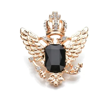 Elegantiškas Žavesio Crystal Crown Emblemos Retro Royal Cirkonio Pin Sagės Vestuvių Suknelė Drabužių Priedų Emblemos Corsage Dekoras