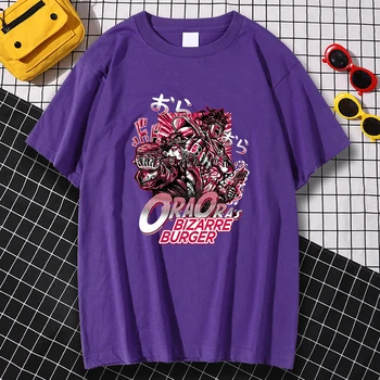 JOJO ' S BIZARRE Japonijos Anime Spausdinti Mens T Shirts Derliaus Vasarą Streetwear Mados Tee Drabužių, Marškinėlių Prarasti Kvėpuojantis Viršūnės