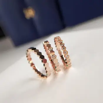NPKDS Prašmatnus Dizainas Išskirtinį Maža Korio Žiedai Moterims Didina Rose Aukso Spalvos Vestuves Uodega Žiedas Madinga Papuošalai