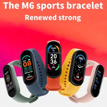 Smart Juostų Sport Fitness Tracker M6 Smart WatchesPedometer Širdies ritmas, Kraujo Spaudimo Monitorius 