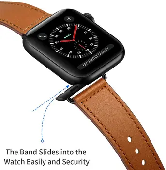 Odinis dirželis, Apple watch band 44mm 40mm iWatch juosta 42mm 38mm natūralios Odos watchband Apple žiūrėti 6 5 4 3 se apyrankė