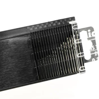 20pcs 0.3 mm-1.6 mm Grąžtas Rinkinys HSS Twist Drill Bit Modelis Amatų MiniatureDrill Tiek su Laikrodžių Atveju, Taisymo Įrankis